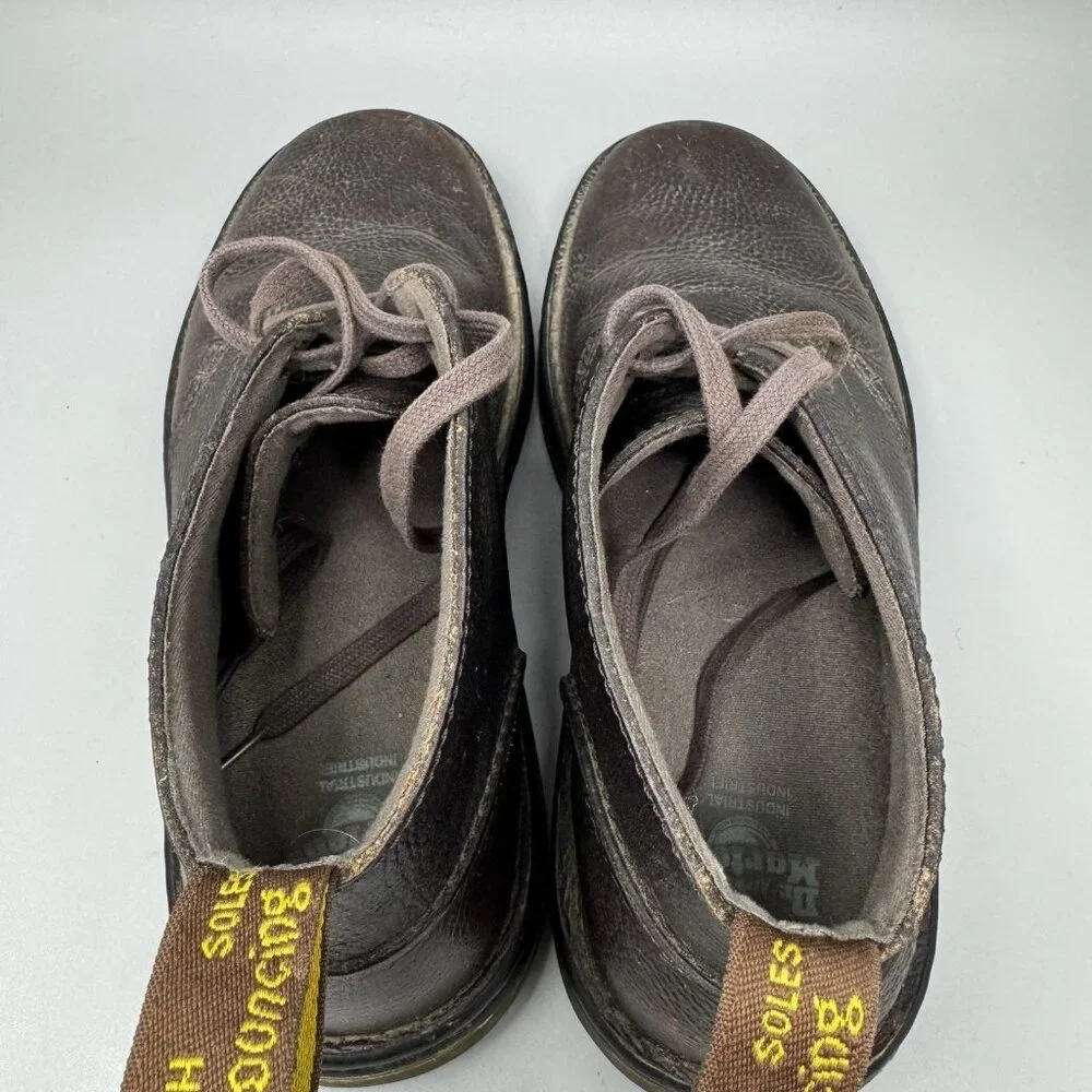 Doc Dr. Martens Sussex Bear Track Brown Leather Slip Resist Chukka Boots Mens 10